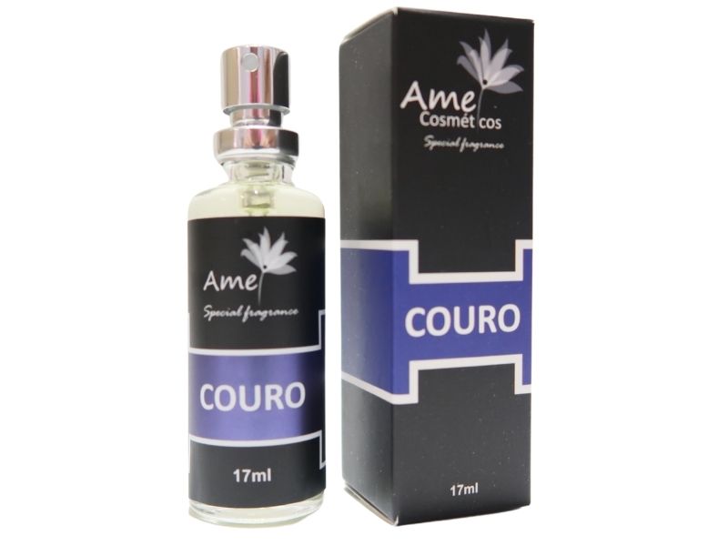 Perfume Amei Cosméticos Couro com 17ml