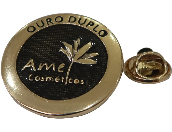 Pin Qualificação Ouro Duplo (Boton Personalizado)