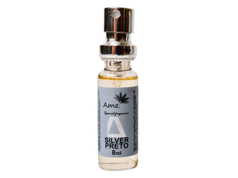 Amostra do Perfume Amei Cosmticos Silver Preto 8ml