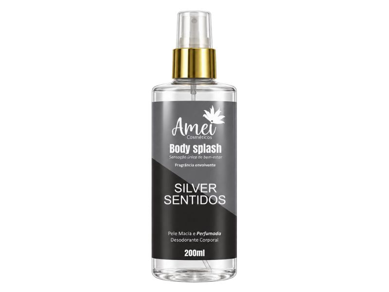 Body Splash Silver Sentidos Amei Cosm�ticos 200ml