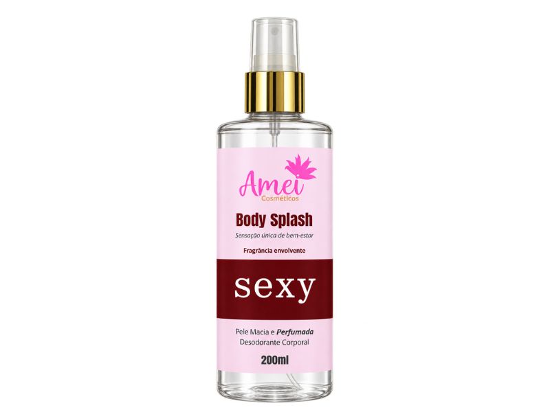 Body Splash Sexy Amei Cosm�ticos 200ml